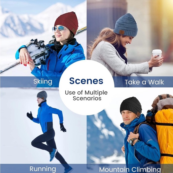 Black Bluetooth Beanie Hat, Unique Tech Gift for Boyfriend/Girlfriend etc - Picture 8 of 8